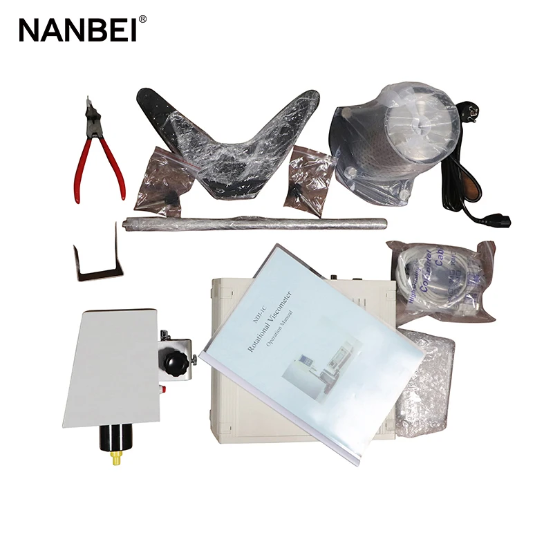 Тест моторного масла сенсорный экран вязкость роторный вискозиметр Brinell