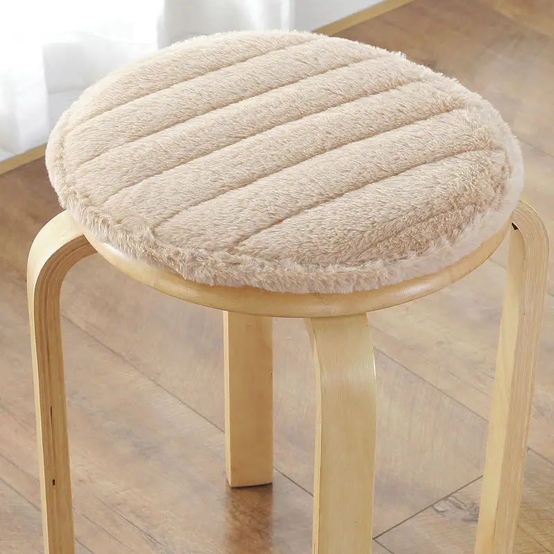 

Fluffy Chair Cushion Round Seat Cushion Home Comfort Car Seat Soft Office Seat Cushion Floor Pillow Child Non-slip Chair Cushion