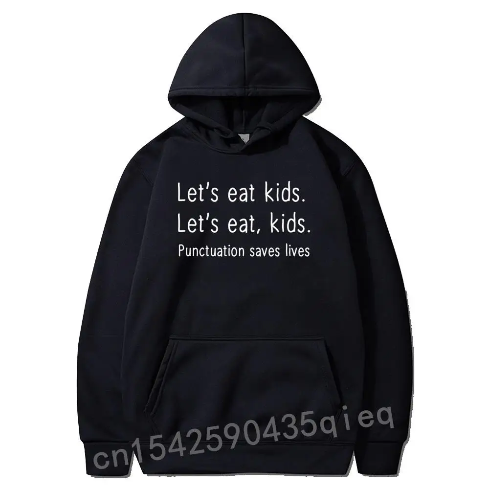 

Детские толстовки с надписью «Let Eat», забавные толстовки, топы и толстовки, новинка, удобная толстовка с длинным рукавом для студентов