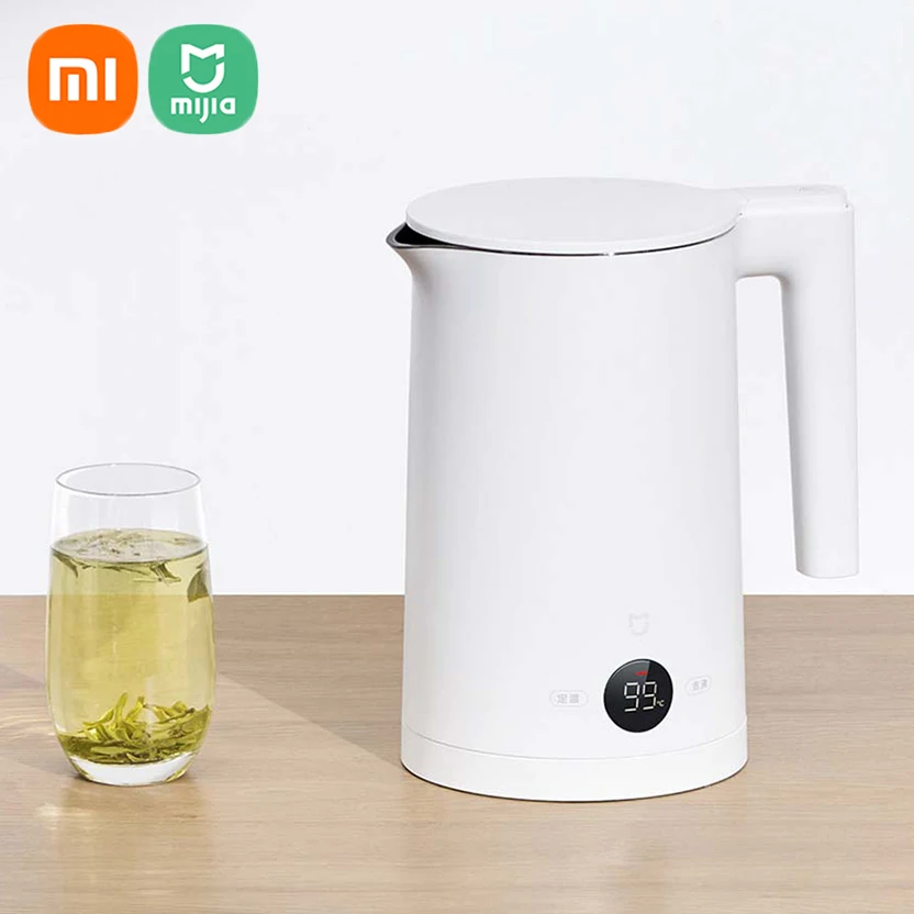 

Электрический чайник Xiaomi Mijia емкостью 1,5 л, умный многорежимный чайник с постоянной температурой и индикатором температуры