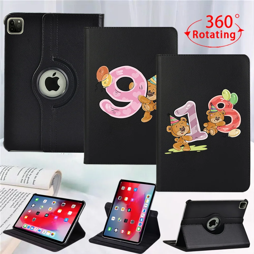 

Вращающийся на 360 градусов чехол для IPad Air 4/air 5 10,9, чехол для IPad Air 1/2 9,7, чехол для планшета Air 3 10,5, умный флип-чехол с принтом