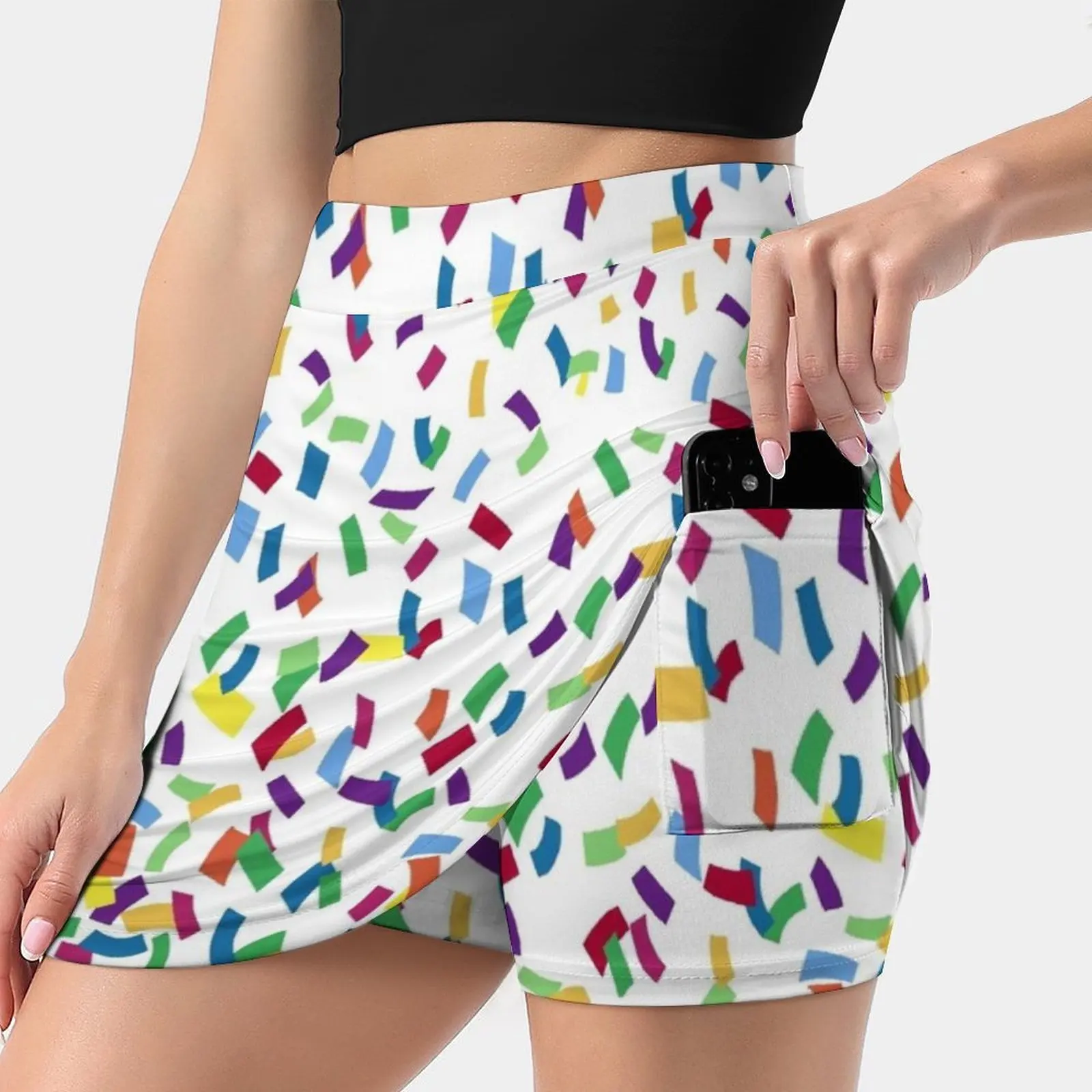 Женская трапециевидная юбка с принтом