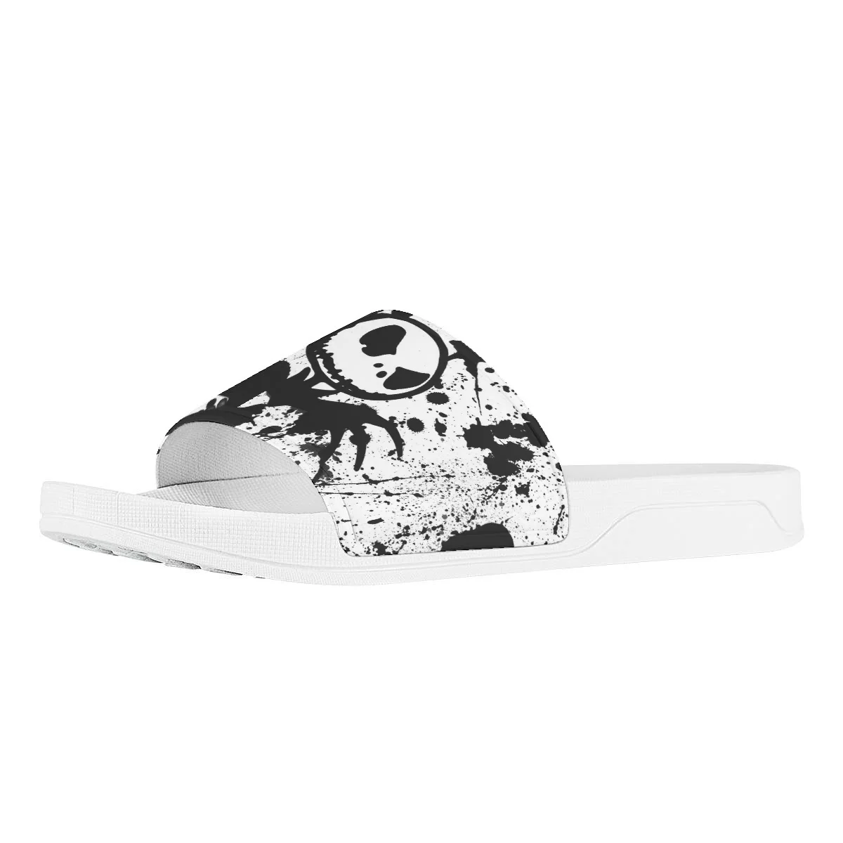 Funny Little Ghost Slippers Summer Holiday Classic Round Toe Flat Shoe For Unisex Design Casual Open Toe Flip-flop Holiday Gift