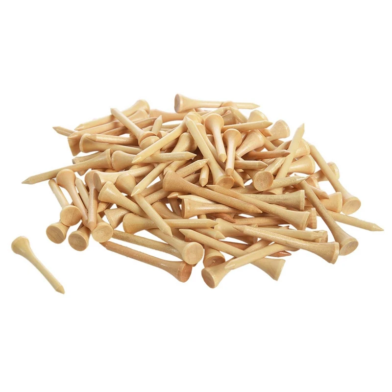 

300Pcs Golf Ball Nails Tee Wood T Ball Seat Ball Pin Nail Kick Ball With Wooden Ball Nail Round Round Ball Nail 54Mm