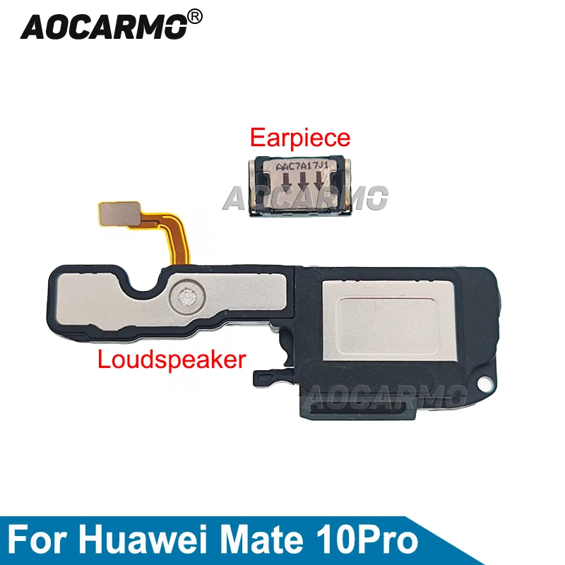 

Aocarmo For Huawei Mate 10 Pro Top Earpiece Ear Speaker Bottom Loudspeaker Speakerphone Buzzer Ringer Replacement Part