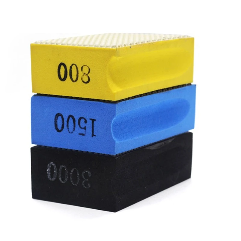 

3Pcs/Set Diamond Resin Hand Polishing Pads For Marble, Diamond Hand Polishing Pad, Stone Polishing Tool