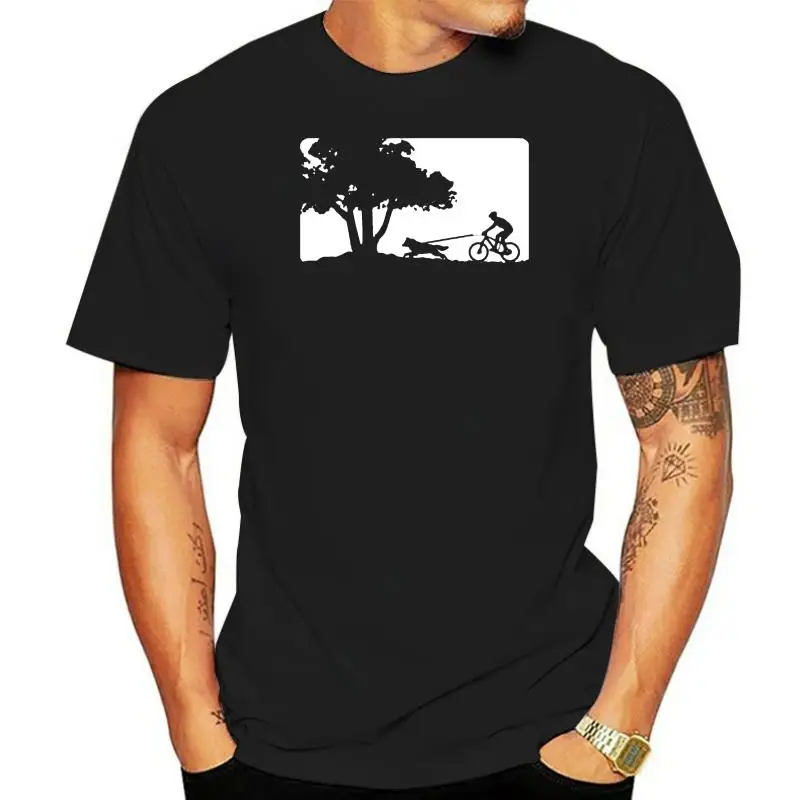

2022 New Summer Casual Men T Shirt Sled Dog Spirit T Shirt Siberian Husky Bikejoring Biker Tree Dog Huskies Sibes 034292