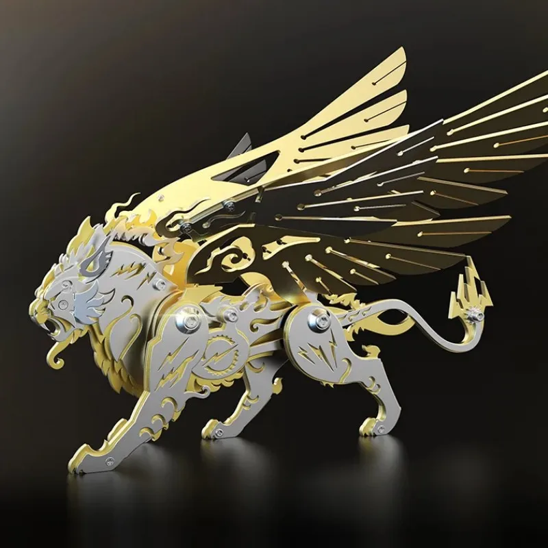 Набор для сборки сделай сам модель китайского тигра 3D пазл металлическая игрушка