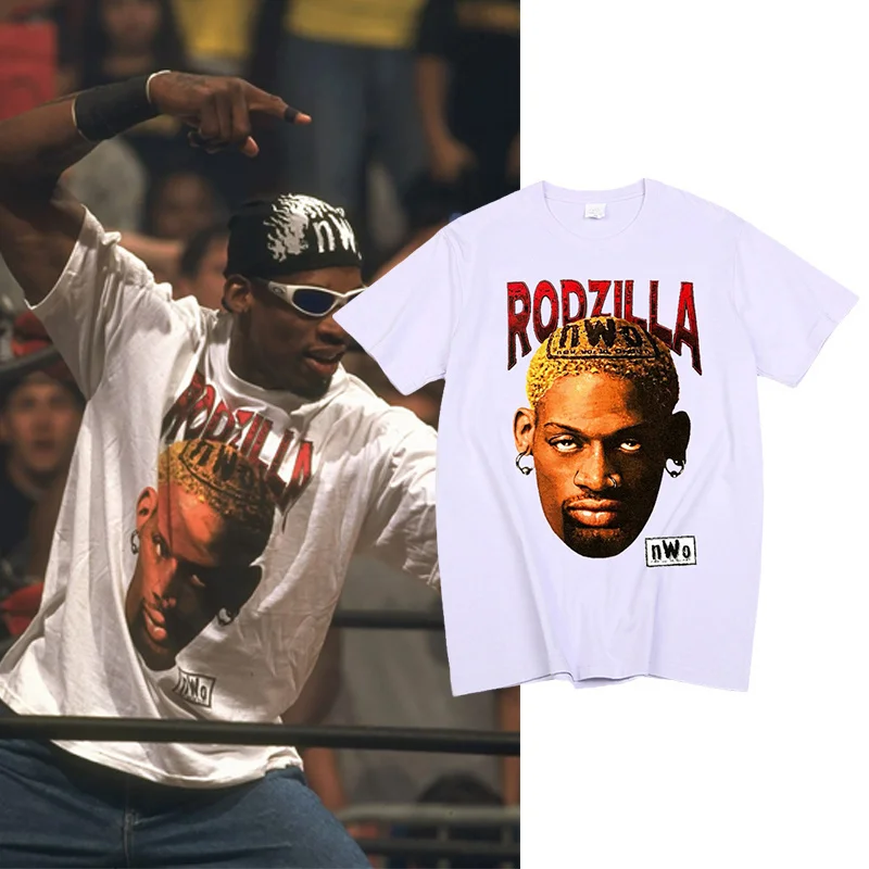 

Dennis Rodman Vintage Tshirt Men Women Hiphop Streetwear Oversized Basketball Clothes Mob Travis Scotts Print Tops Camisetas Tee