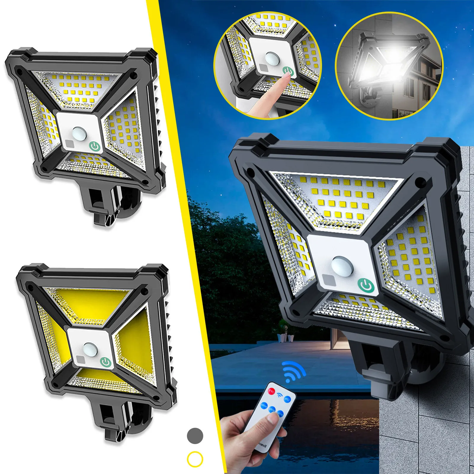 

Super Bright Solar Street Lights Outdoor Solar Lamp With 3 Light Mode Motion Sensor Wall Lighting For Garden Patio Path Yard