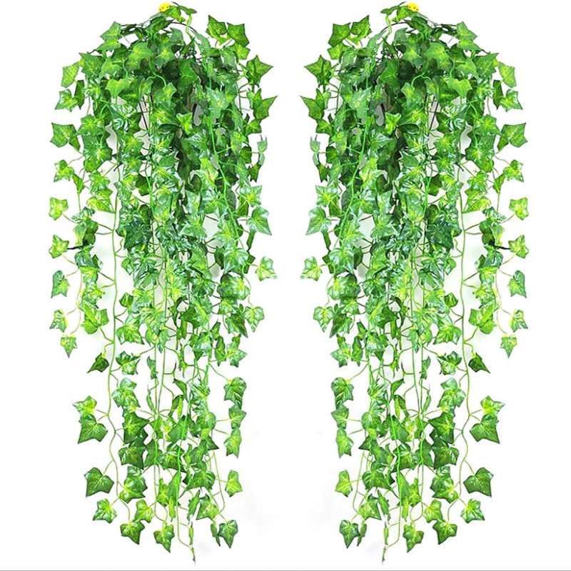 1 Piece 2M Home Decor Artificial  Leaf Garland Plants Vine Fake Foliage Flowers Creeper Ivy Party Decorate images - 6