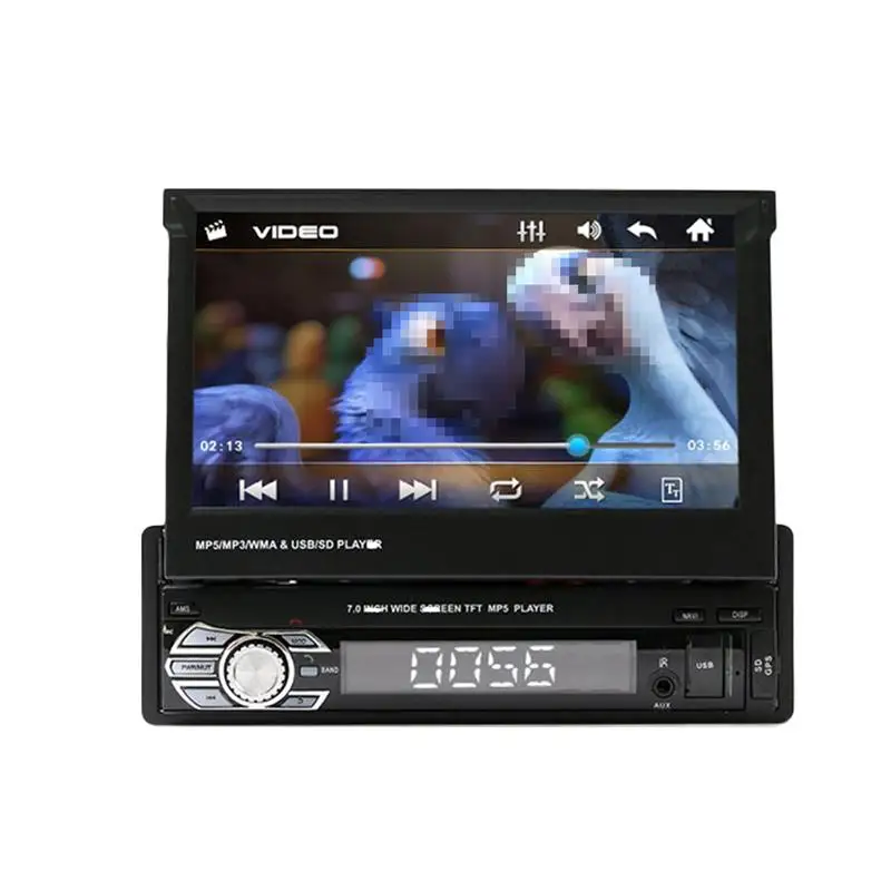 

1 шт. автомобильный аудиоприемник с GPS-навигацией и камерой заднего вида, автомобильная стереосистема с 7-дюймовым сенсорным экраном