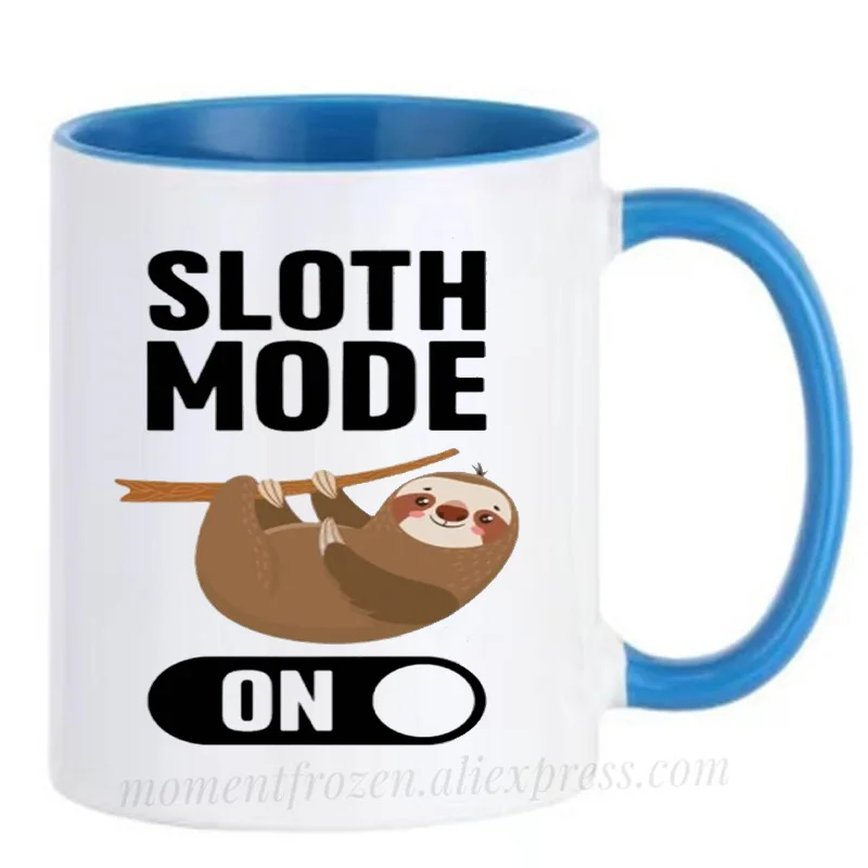

Sloth Mugs Mode Ceramic Cups Diswasher Heat Sensitive Coffee Mugen Coffeeware Home Decal Funny Gift Idea Tableware Drinkware
