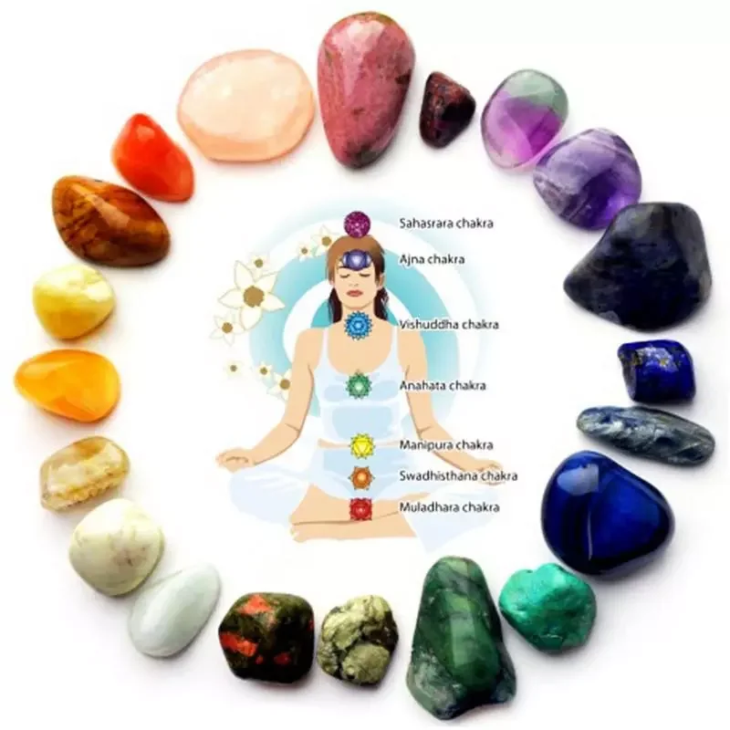 

Natural 7 Colors/Set Yoga Energy Stone Chakra Stone Irregular Reiki Healing Crystals Stone Polished Individual Stones