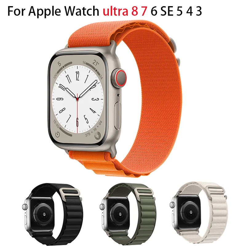 

Alpine loop band for Apple watch strap 49mm 44mm 40mm 49mm 41mm 42mm 38mm 40 44 45 mm bracelet iWatch Ultra series 8 6 5 3 se 7