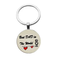 new alloy keychain for dad round the worlds best dad keychain jewelry fathers day gift
