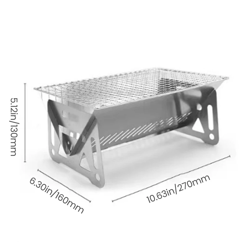Портативная уличная складная карточная печь из нержавеющей стали инкатор для