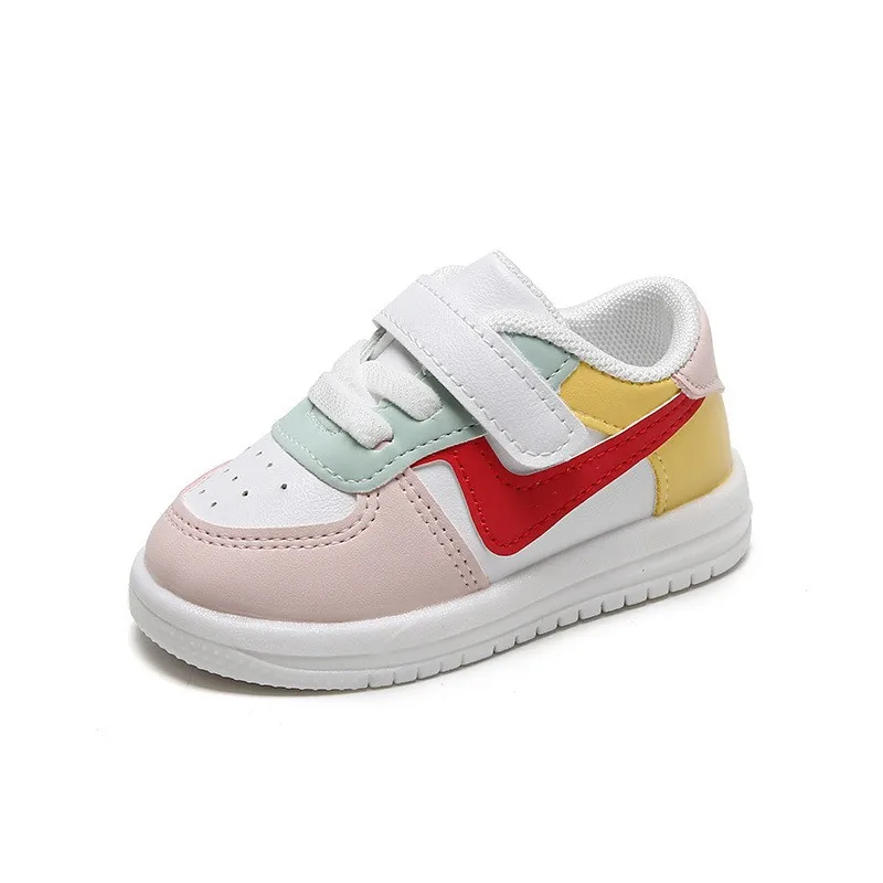 

PU Leather Kids Casual Shoes Soft Rebound Sole Sneakers Non-Slip Children's Sports Boys Girls Baby Autumn Flat Travel Shoes New