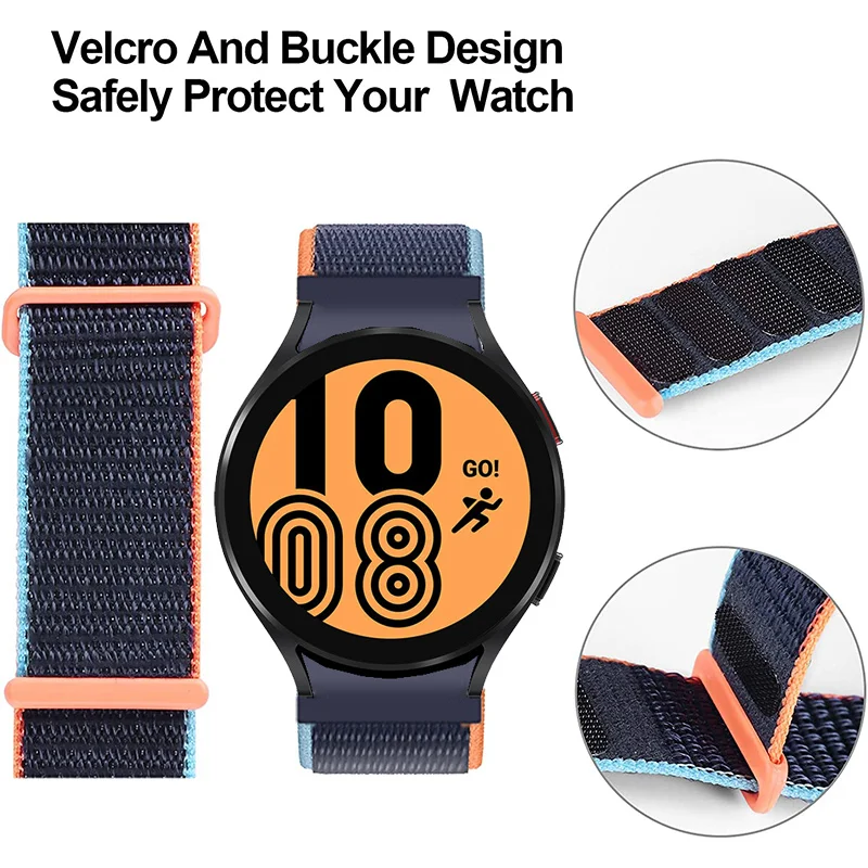 Нейлоновая петля для Samsung Galaxy Watch 4 classic спортивный ремешок смарт-часов 46 мм 42