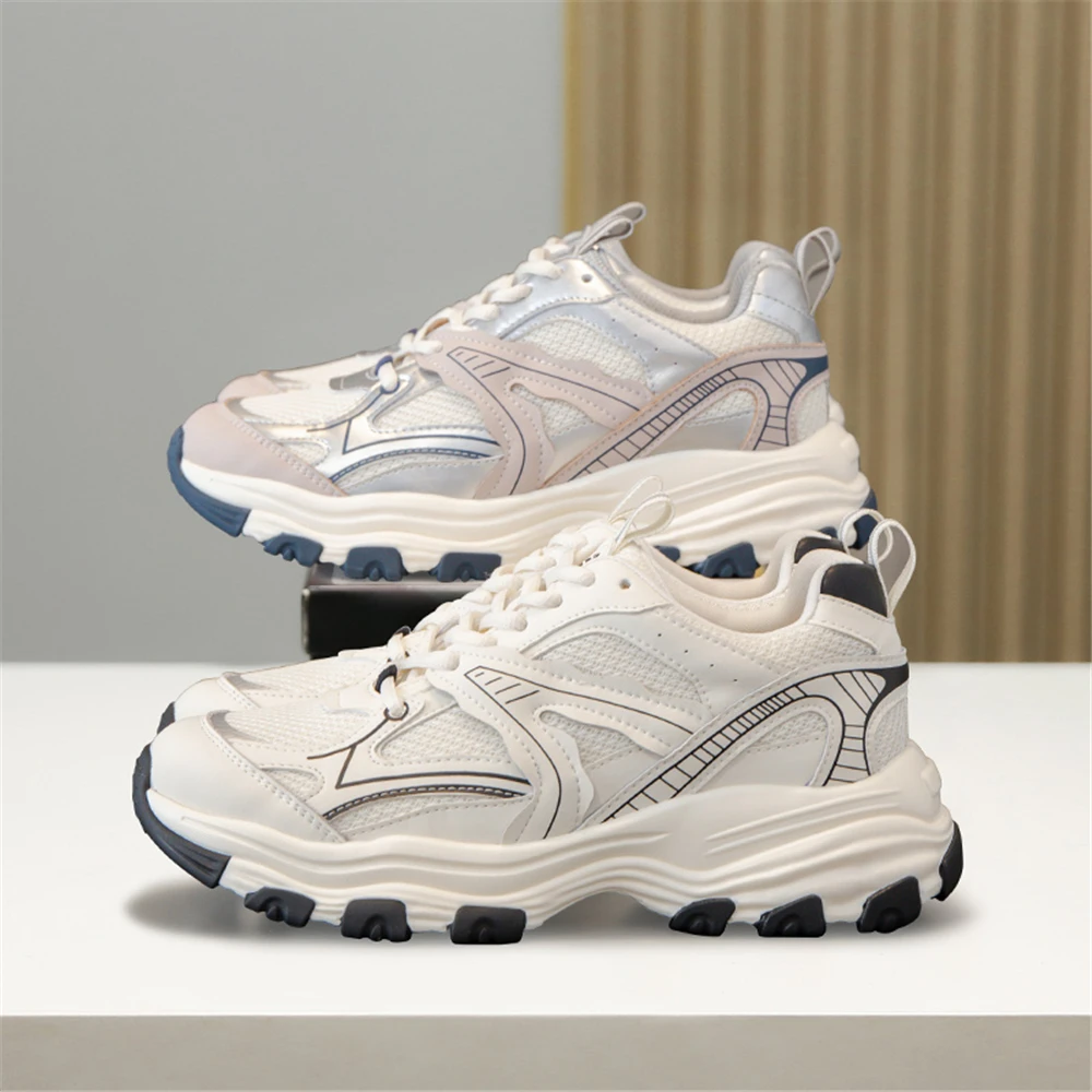 Women Sneakers Genuine Leather Shoes Breathable Woman Casual Sport Shoes Female Sneakers