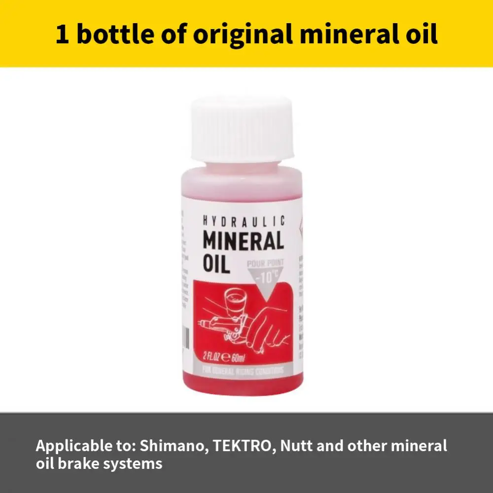 

1pcs Bicycle Brake Mineral Oil System 60ml Fluid Cycling Mountain Bikes For 27RD Bike Hydraulic Disc Brake Oil