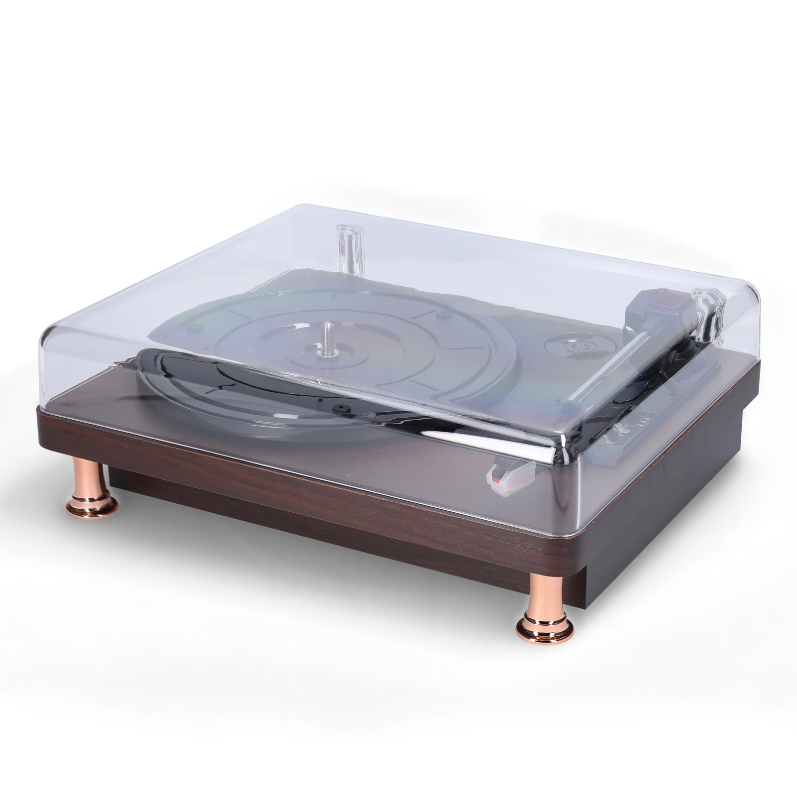 Retro Vinyl Record Player w/ Dustproof Cover Classic Nostalg