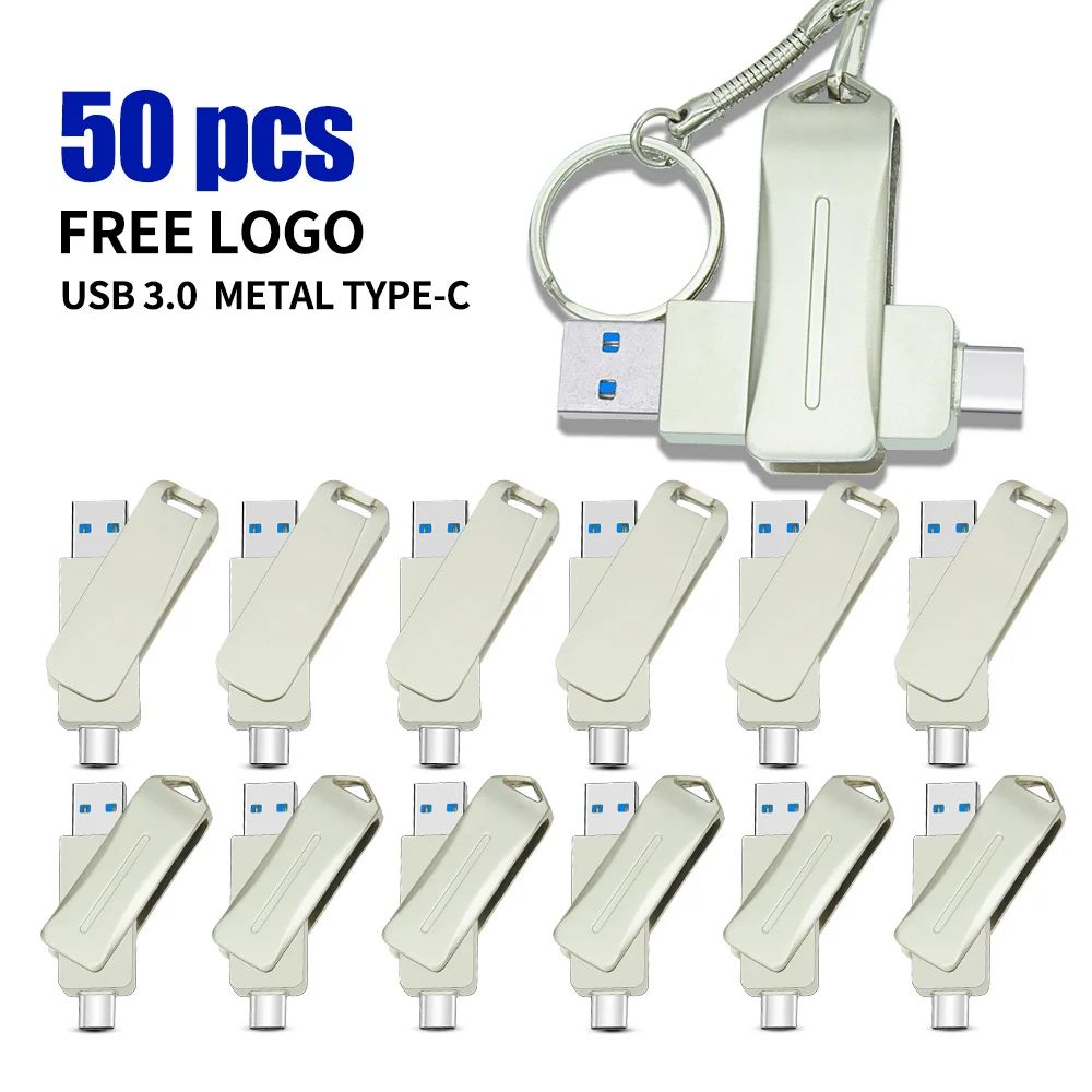 

Металлический Usb флеш-накопитель, 16/32/64/128 ГБ, 256/3,0 Гб, 50 шт.