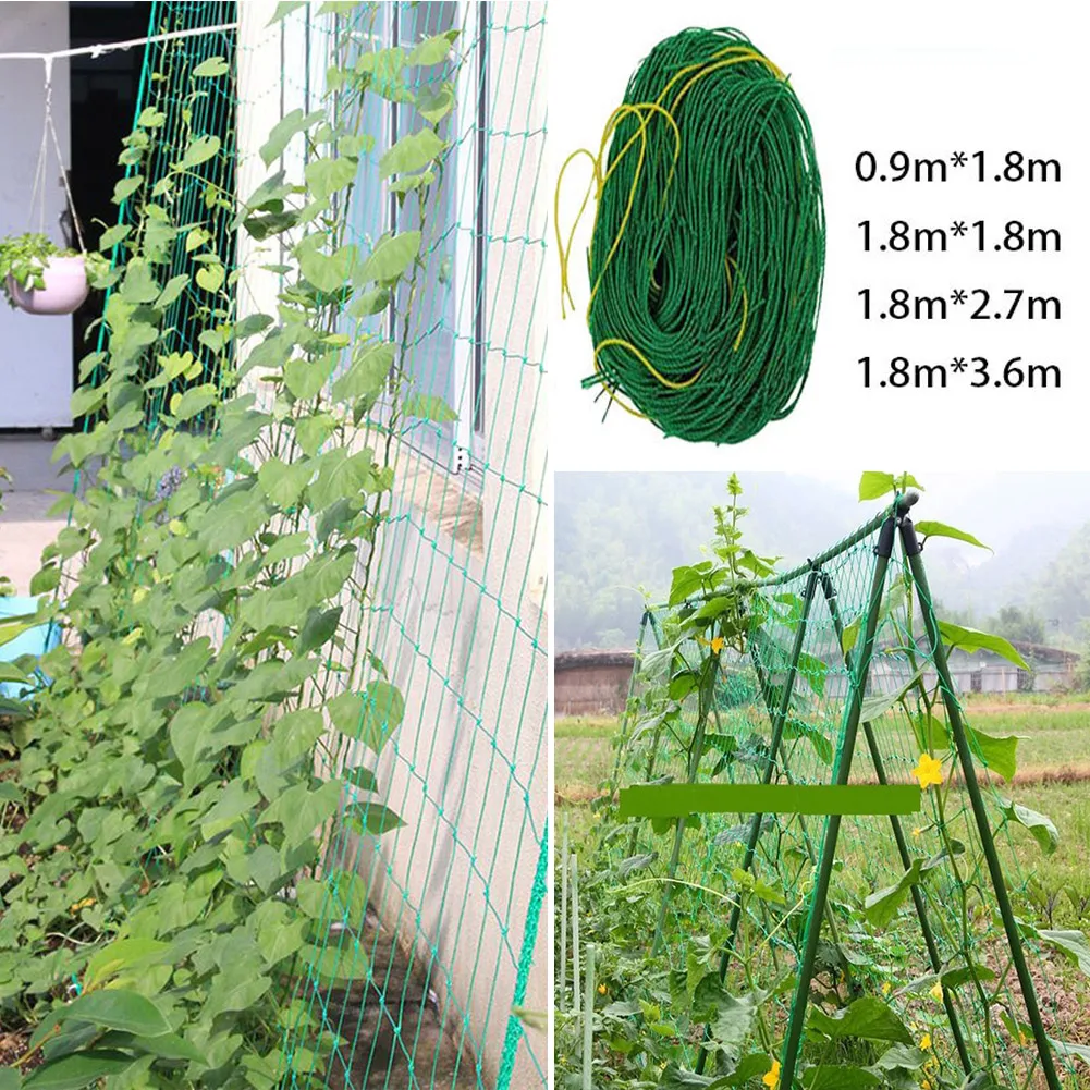 

Plant Trellis Netting Heavy-Duty Polyester Plant Support Vine Climbing Hydroponics Grow Fence Climbing Net Garden Accessories