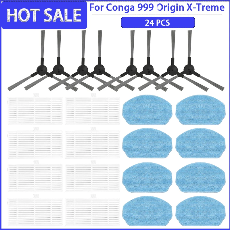 Боковая щетка с фильтром накладка для швабры Cecotec Conga 999 Origin X-Treme Genesis/Muffler Bobby 1