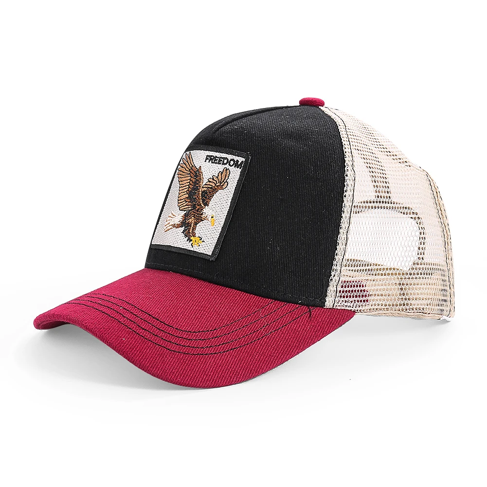 

Вышитая рыболовная Кепка с орлом, регулируемая бейсболка для улицы, дышащая сетка, для кемпинга, солнцезащитное оформление