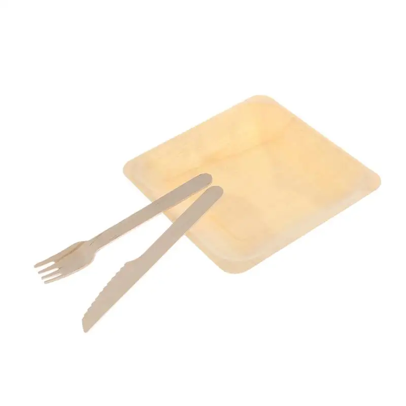 

50 Sets Party Flatware Kitchen Utensil Disposable Kitchen Utensil Wooden Flatware Set Disposable Tableware Wooden Tableware