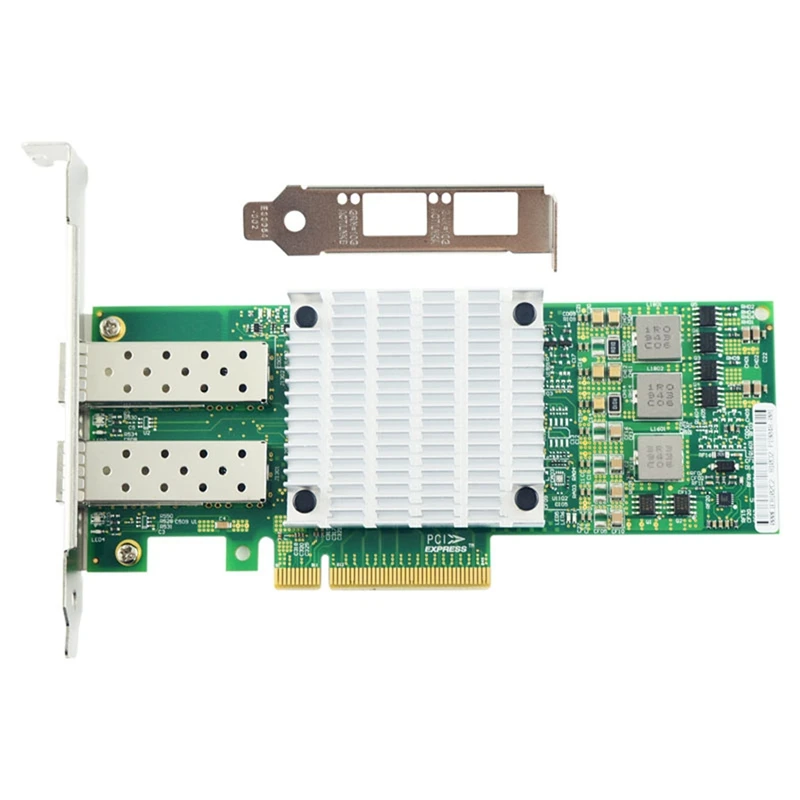 

Сетевая карта Ethernet с двумя портами, 10-гигабитная, PCI Express, волоконно-оптический адаптер для сервера, чип NIC BCM57810S
