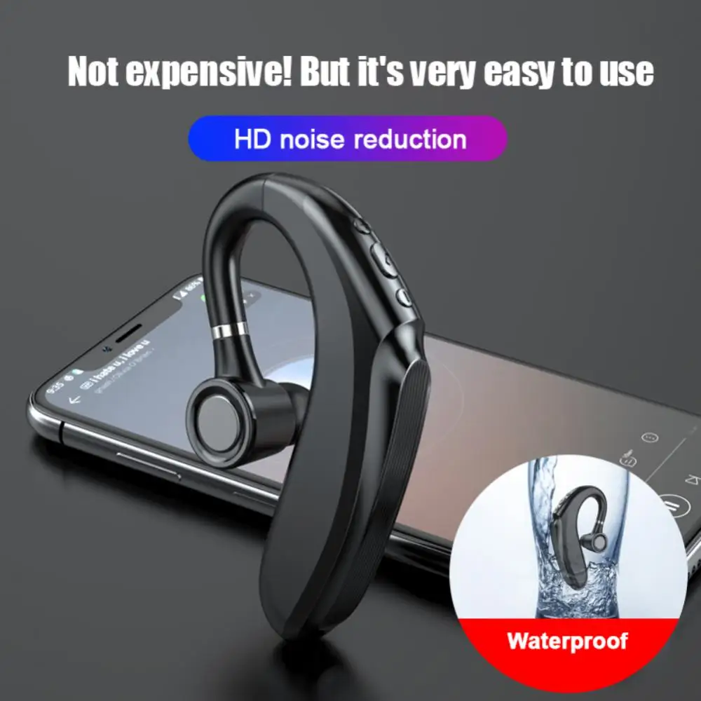 

Business Bluetooth Headset Noise Reduction Sports Headphones With Microphone Large-capacity Battery Ear-Mounted Music Earphone