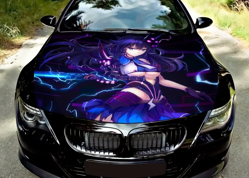 

Наклейка на капот автомобиля, сексуальное аниме, меч, катана, девушка, винил, наклейка, графика автомобиля, оберточная наклейка, наклейка на ...