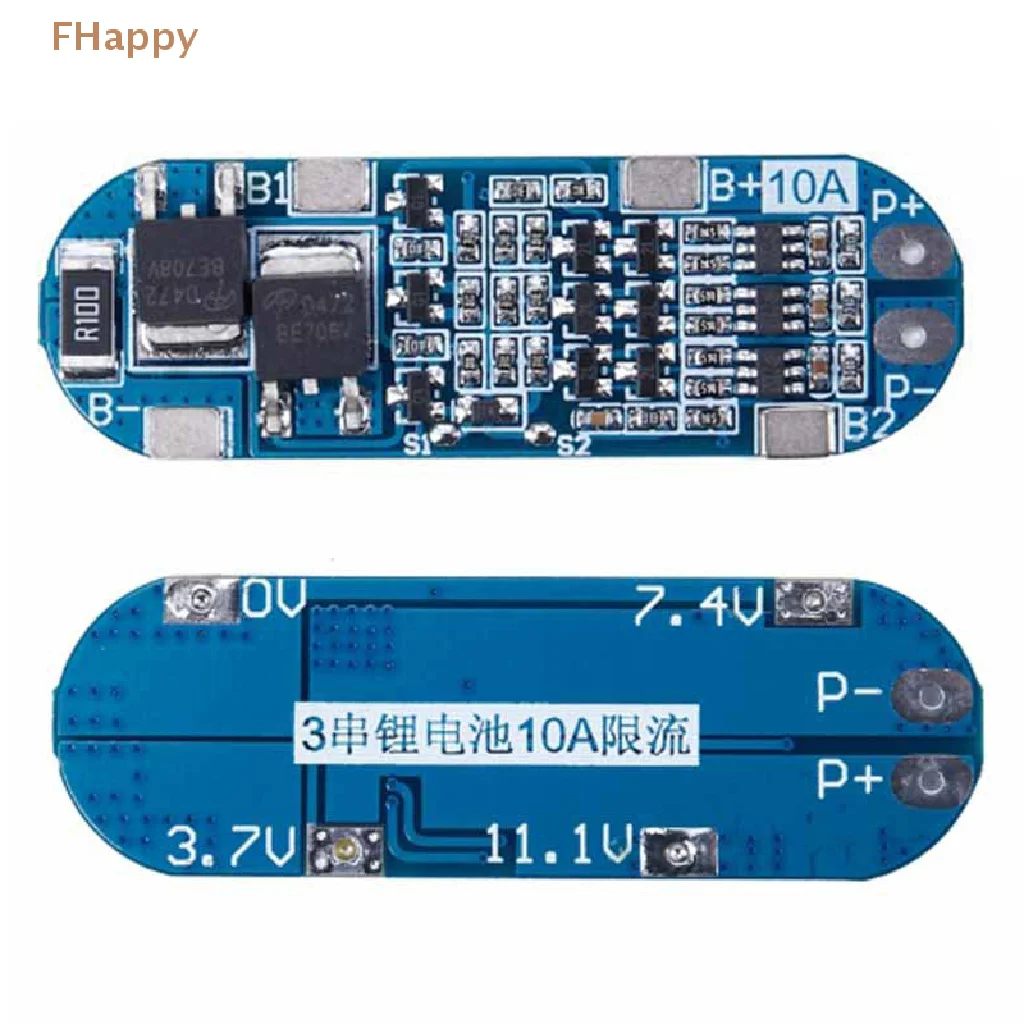 Защитная плата для литий-ионной батареи, 3 струны 11,1 В/12 В/12,6 в, модуль для зарядного устройства 18650, защита BMS, стабилизатор