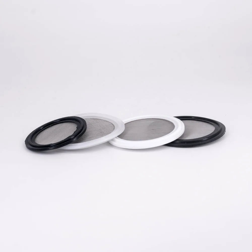 

20-80/100/150/200Mesh 1.5" 2" 3" 4" Tri Clamp VMQ PTFE EDPM FKM Gasket Washer Seal Strip 304 Stainless Sanitary Screen Home Brew