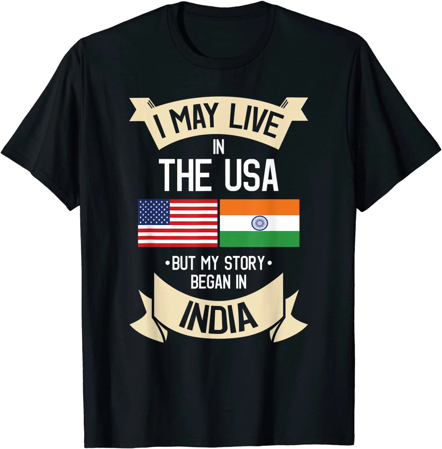 

American Flag UAD Indian India Gift Roots T-Shirt T-Shirt