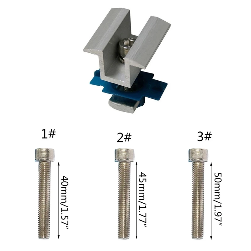 10 шт. концевой зажим для крепления на панели солнечного модуля 30 мм 35 ​​мм 40