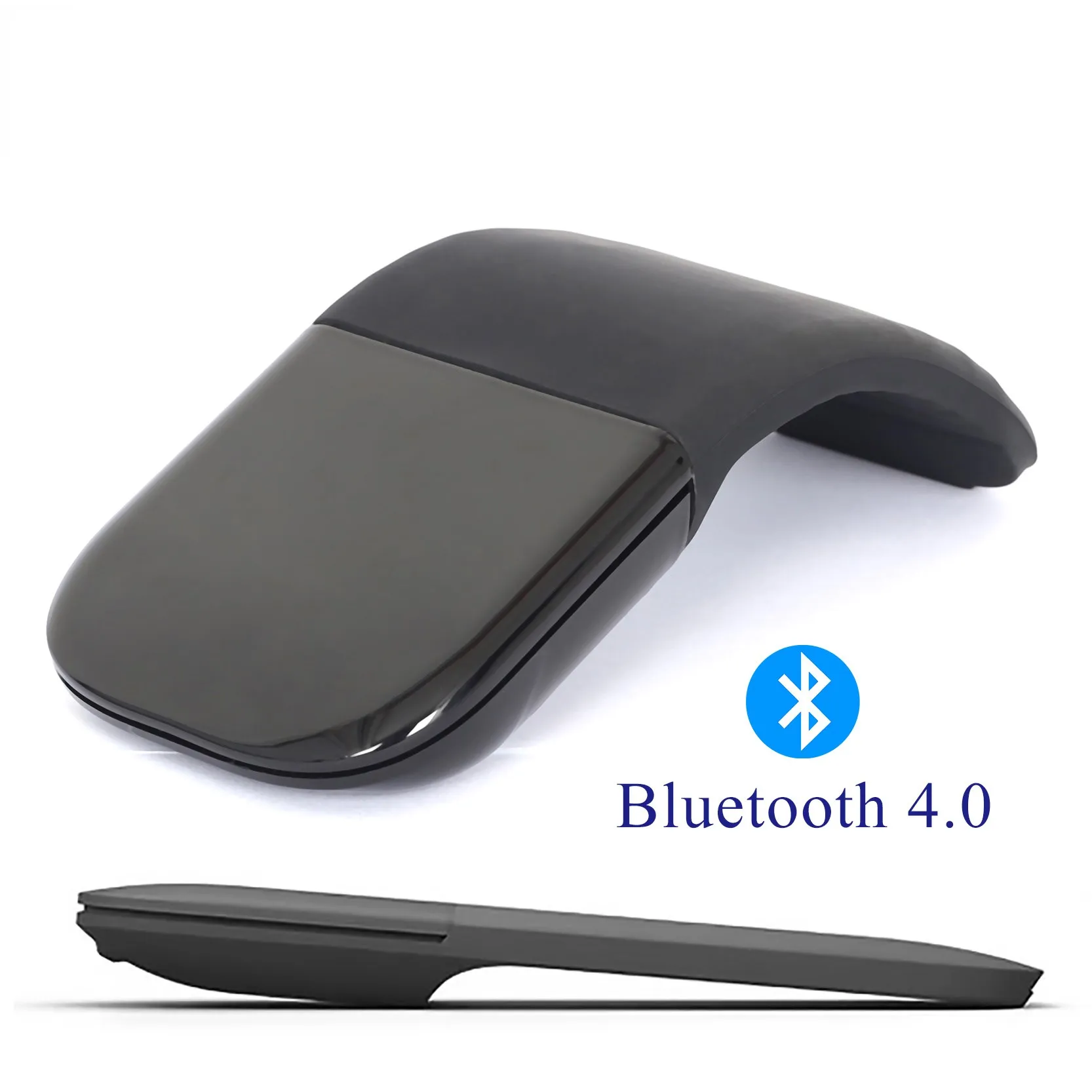 

Bluetooth дуговая сенсорная мышь, портативная тонкая беспроводная складная мышь с низким уровнем шума, мини компьютерная оптическая мышь для ноутбука, планшета Mac iPad
