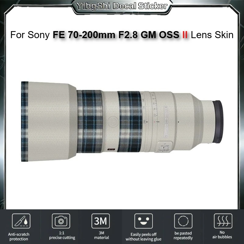 Фото Наклейка-пленка из винила для объектива Sony FE 70-200mm F2.8 GM OSS II, защитная пленка для объектива SEL70200GM2, художественная наклейка для объектива. №1
