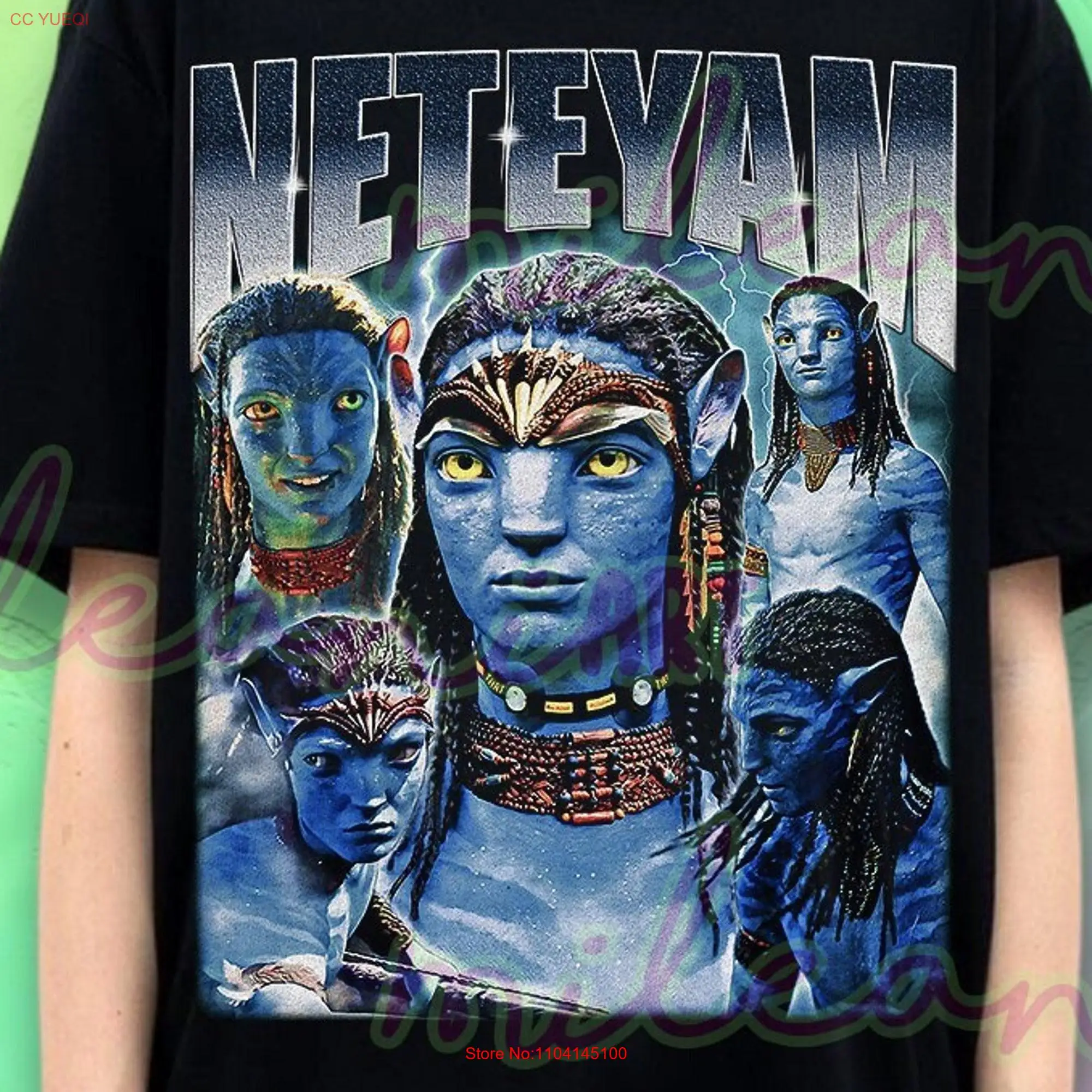 Винтажная Футболка Neteyam Limited для женщин и мужчин ME290 с длинным или коротким