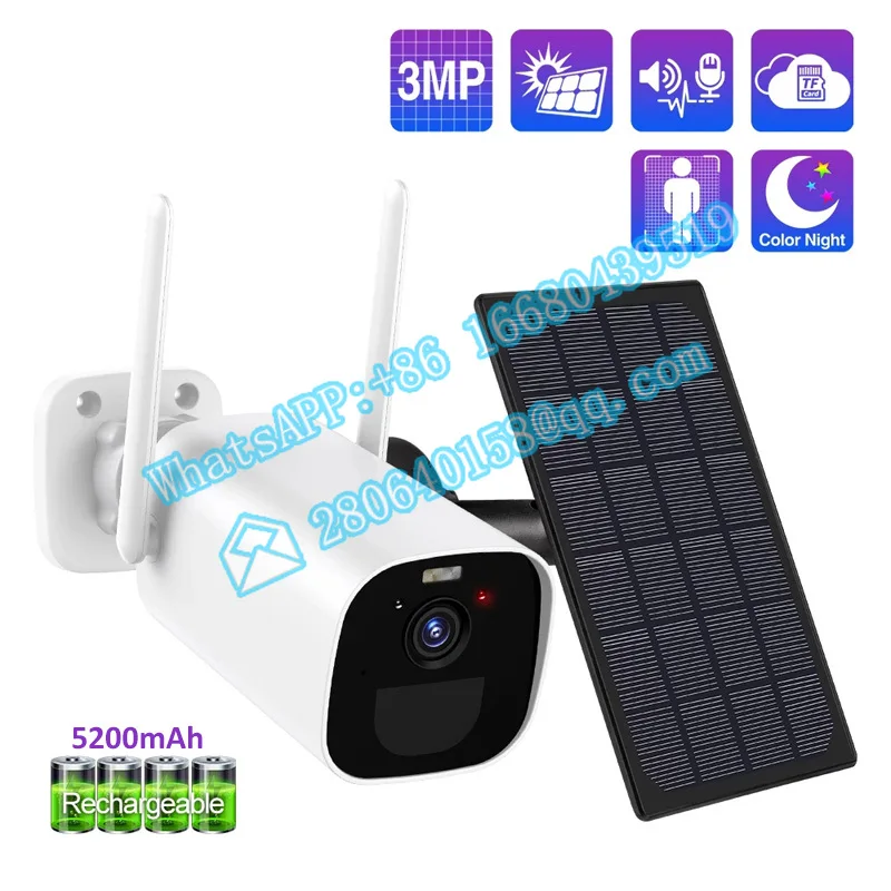 8chs 3.0Megapixel Rechargeable Battery Wifi IP kit IP-Pro Solar Smart Home Automation Kits & Systems enlarge