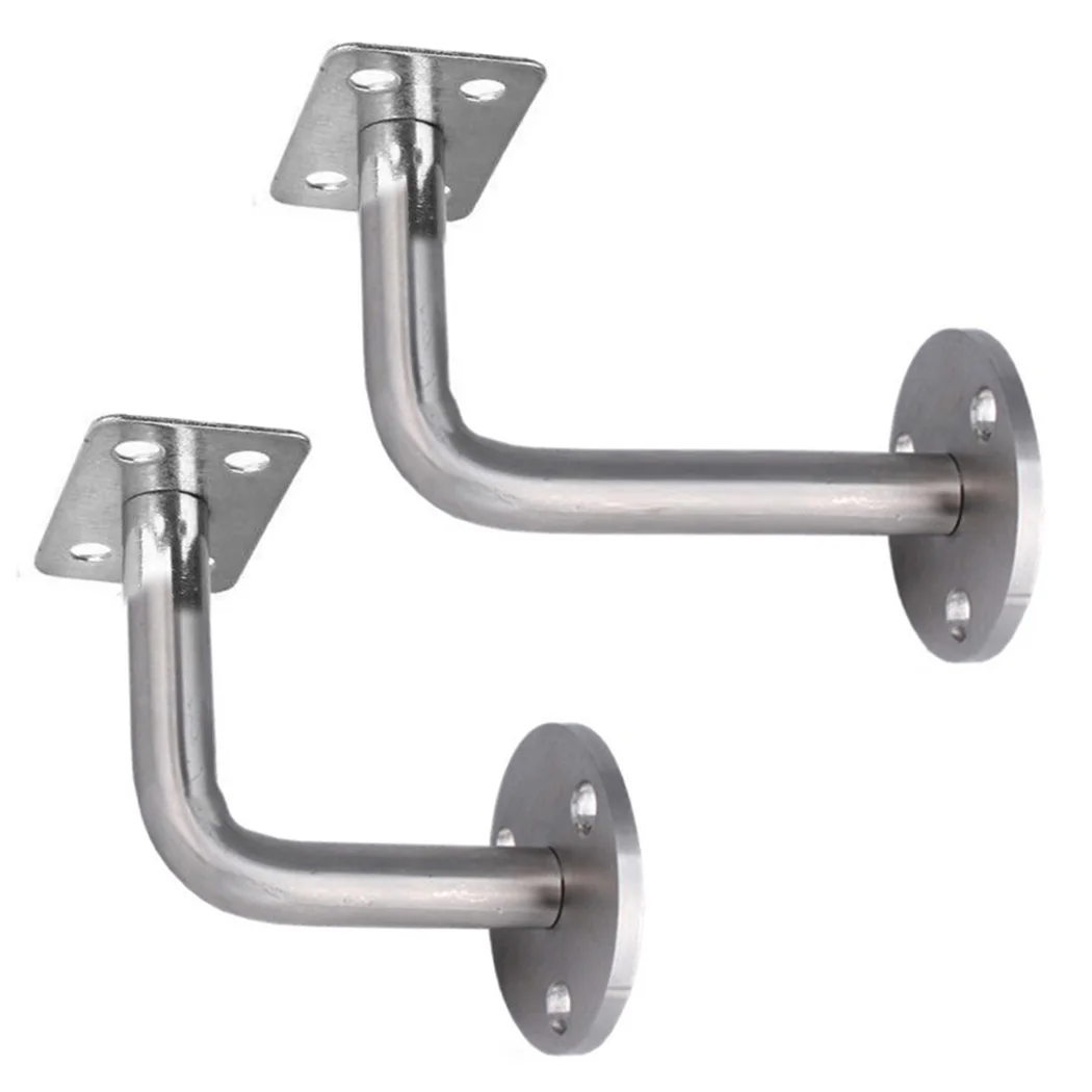 

1 Pcs Wall Supports 60*60mm/60*80mm Stainless Steel 304 Wall Support Bracket Hand Rail Connector Fixed Plain Film