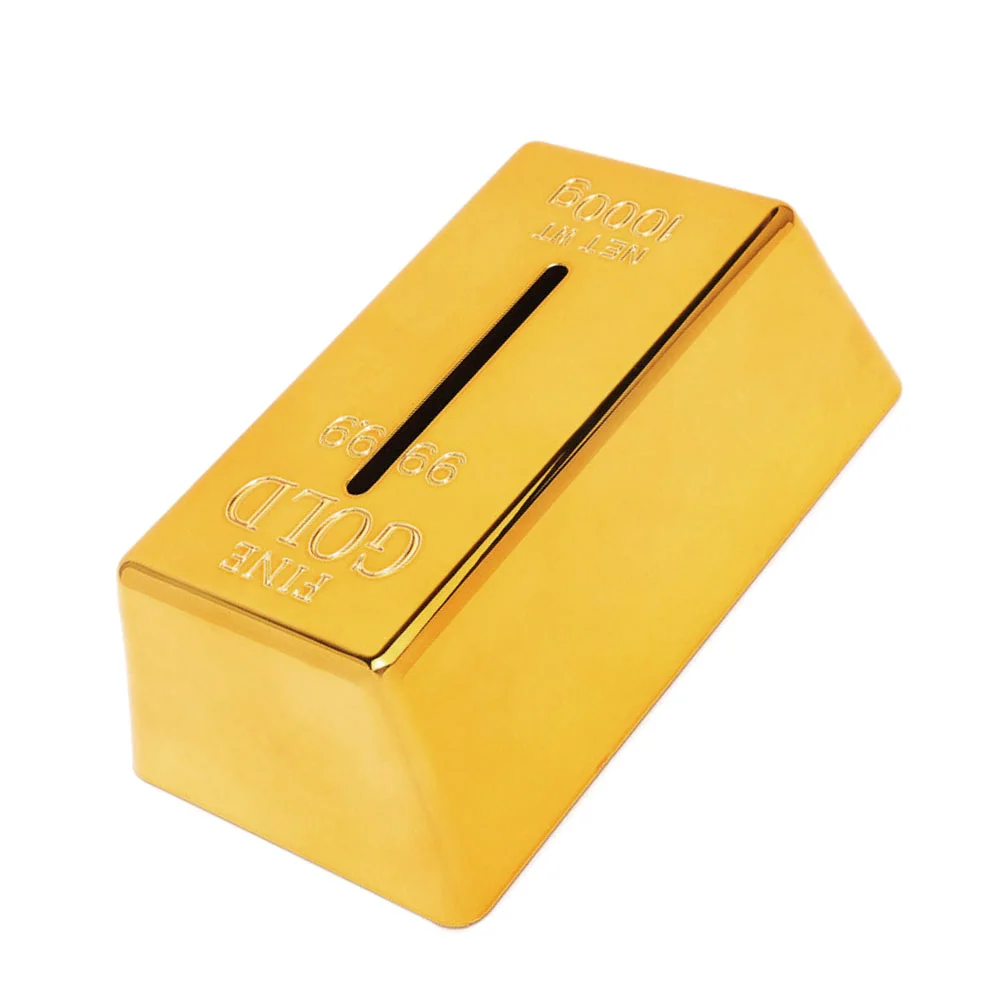 

Household Tissue Box Decorative Napkin Holder Gold Bar Shaped Tissue Storage Box