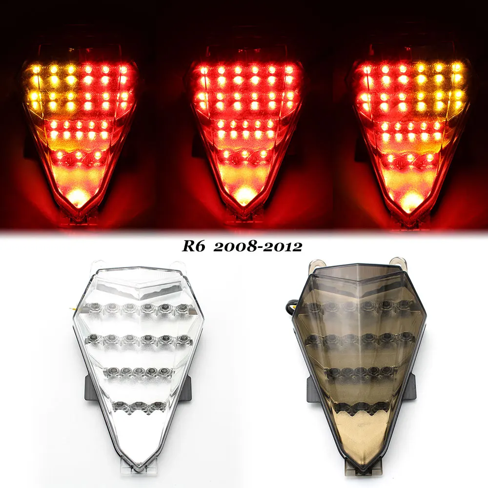

Motorcycle light For Yamaha YZF R6 YZF-R6 08-12 Modified LED Tail light Motorcycle Brake Light With LED Turn Signal Accessories