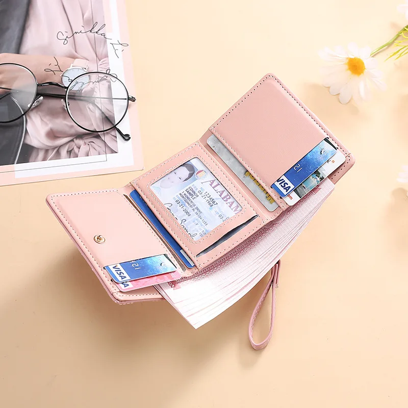 New Wallets for Women Cute Wallet Luxury Designer Lady Wallet Pink Purse Ladies Wallet Small Women Leather Wallet Coin Purses