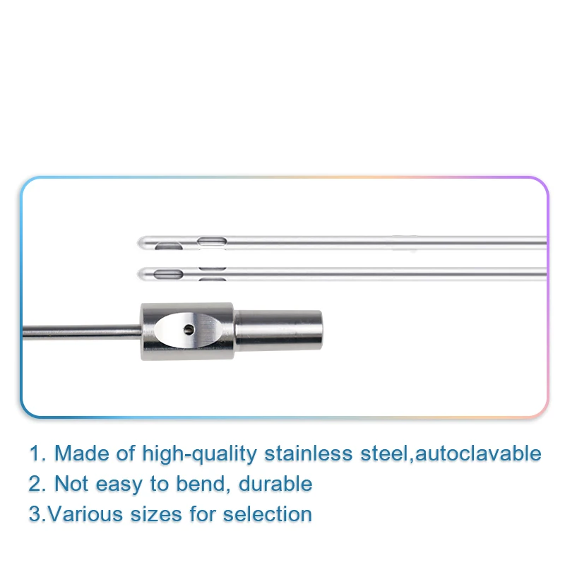 

1pcs Autoclavable Liposuction Cannula In-line Handle Fat Remove Tool Liposuction Instruments