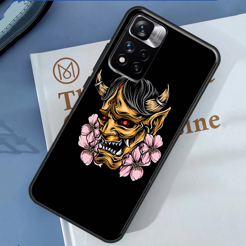 Чехол Hannya Demon Oni для Xiaomi Redmi Note 13 12 11 9 10 14 Pro 9S 10S 11S 12S 14C 10C 12C 13C Cover