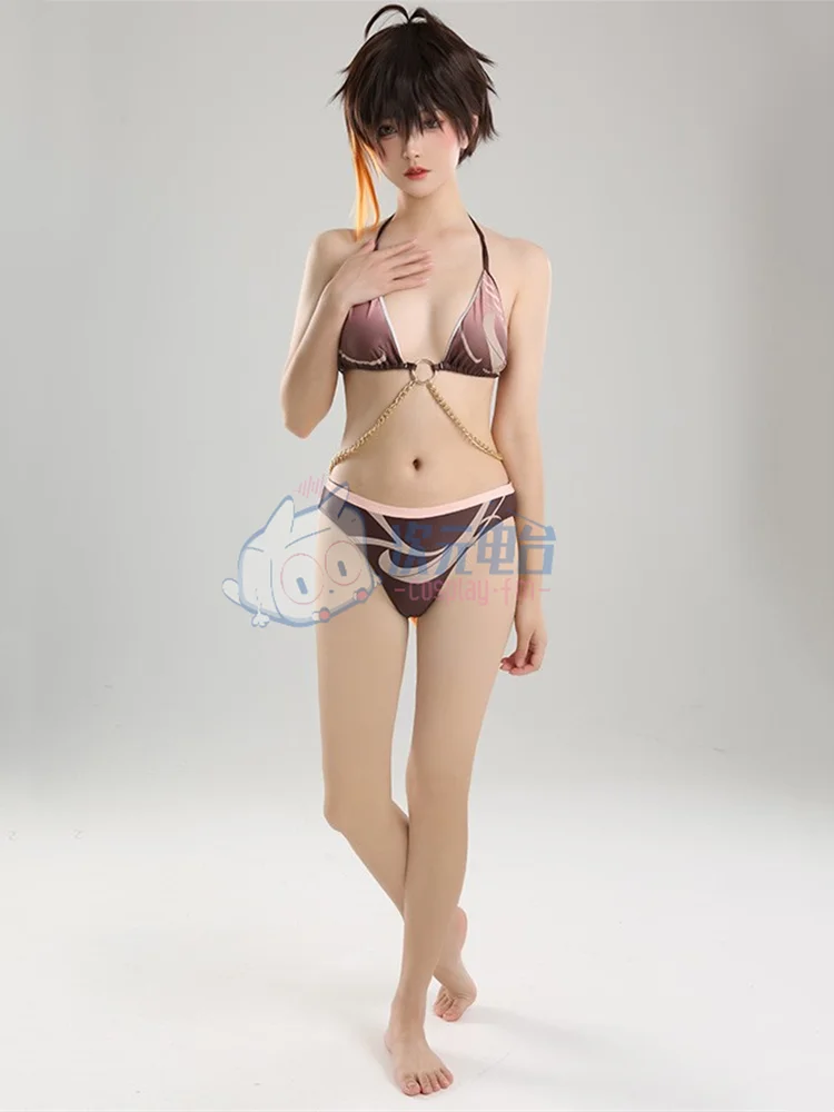 Игра Genshin Impact Косплей Hu Tao Купальник Летний аниме женские купальники 2022