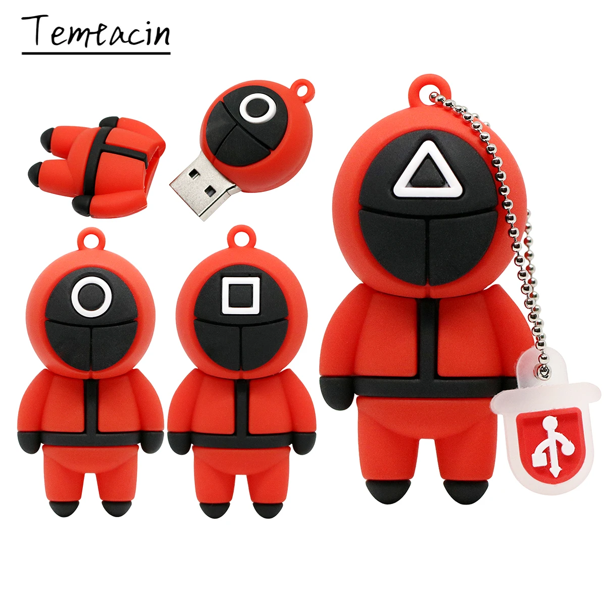 

New Cartoon 256GB USB Flash Drive Squid Game Pen Drive 4GB 8GB 16GB 32GB 64GB 128GB Cle Usb Memorys Cards Pendirve USB Stick
